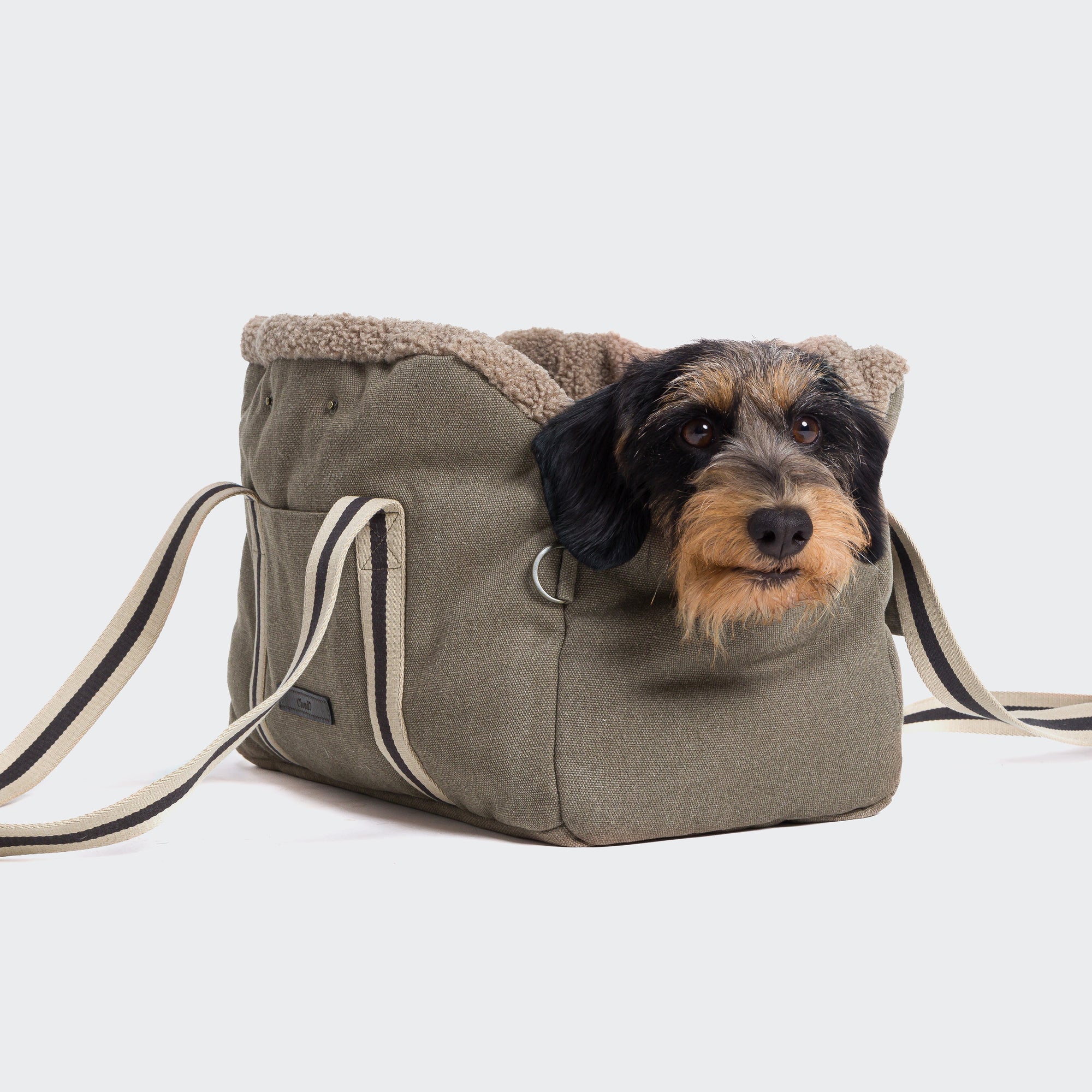 Dog Bag Lucca Canvas Sand