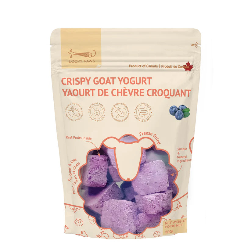 Freeze-Dried - Goat Yogurt Chunks - Blueberry
