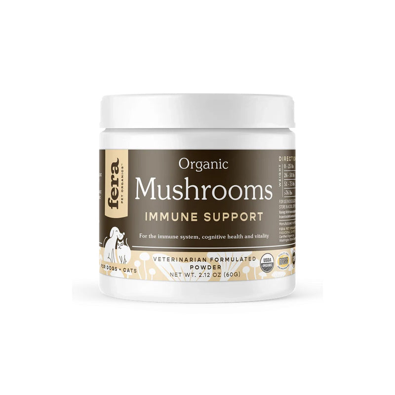 USDA Organic Mushroom Blend for Immune Support For Dogs and Cats