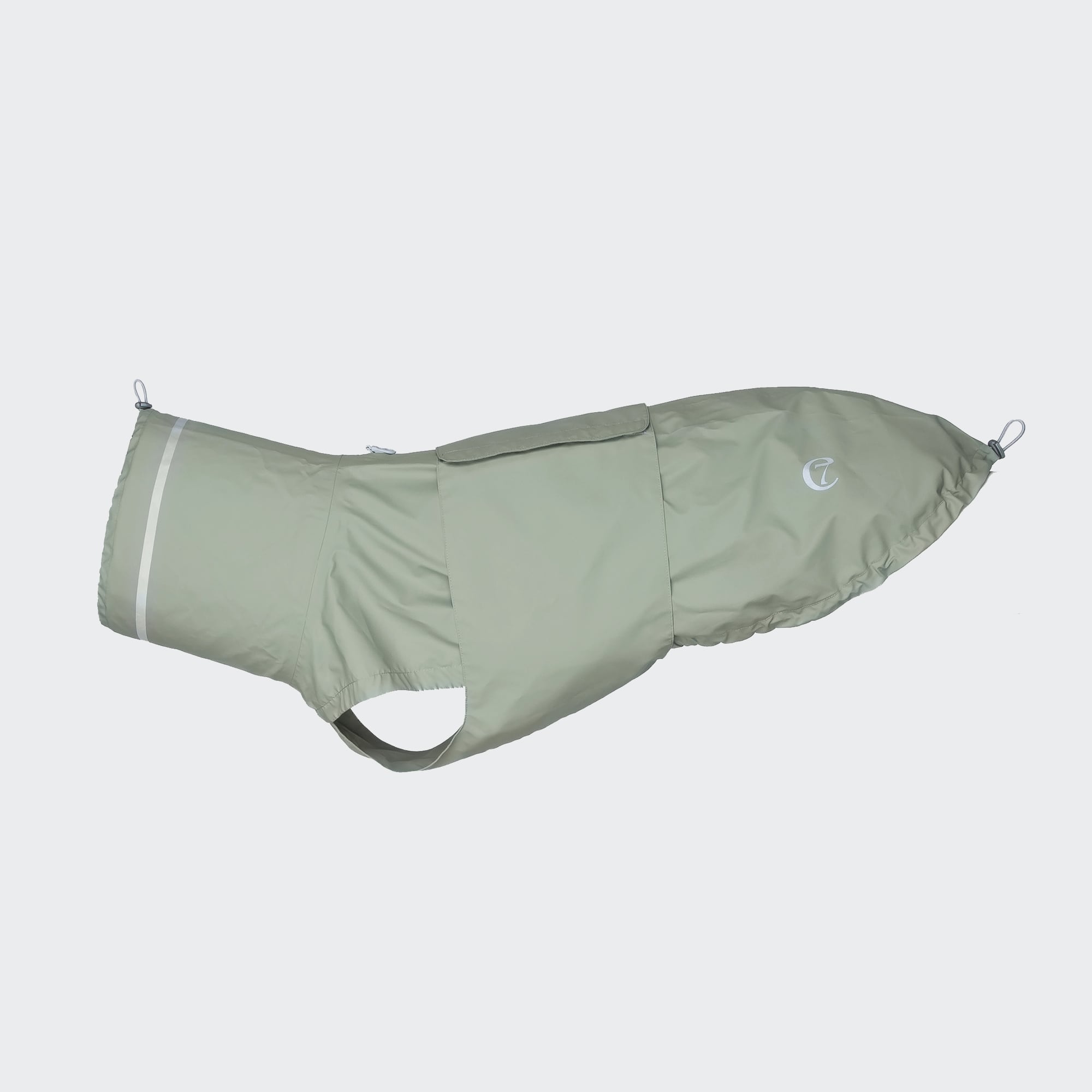 Dog Raincoat Hamburg - Thyme Green