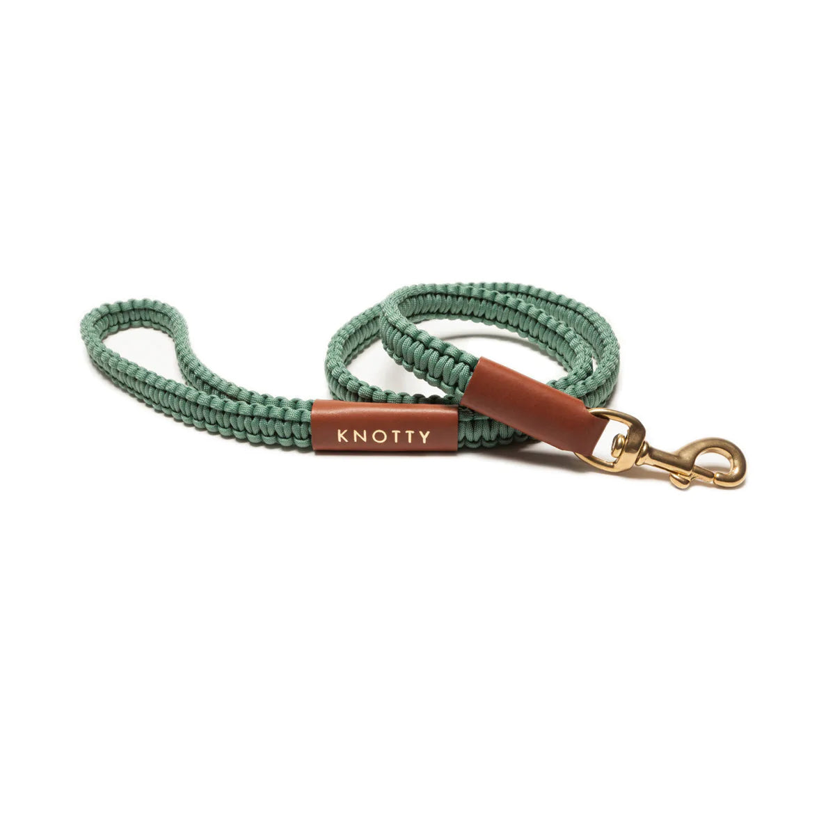 Braided Knotty Leash - Mint