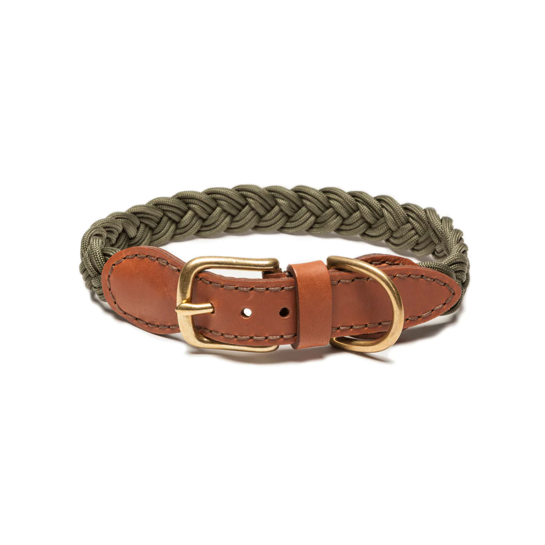 Braided Collar - Olive