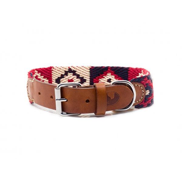 Peruvian Indian Red Dog Collar